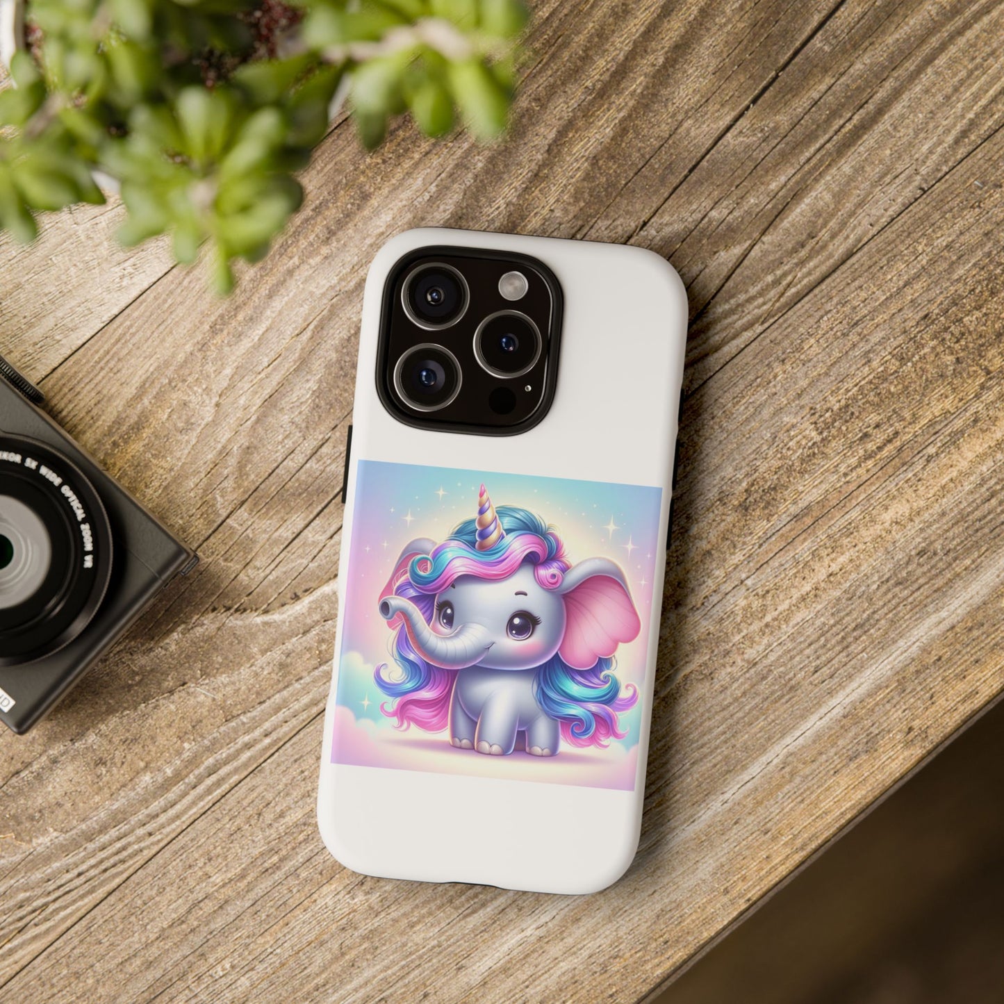 Cute Unicorn Elephant Phone Case – Tough Cases for Kids & Animal Lovers