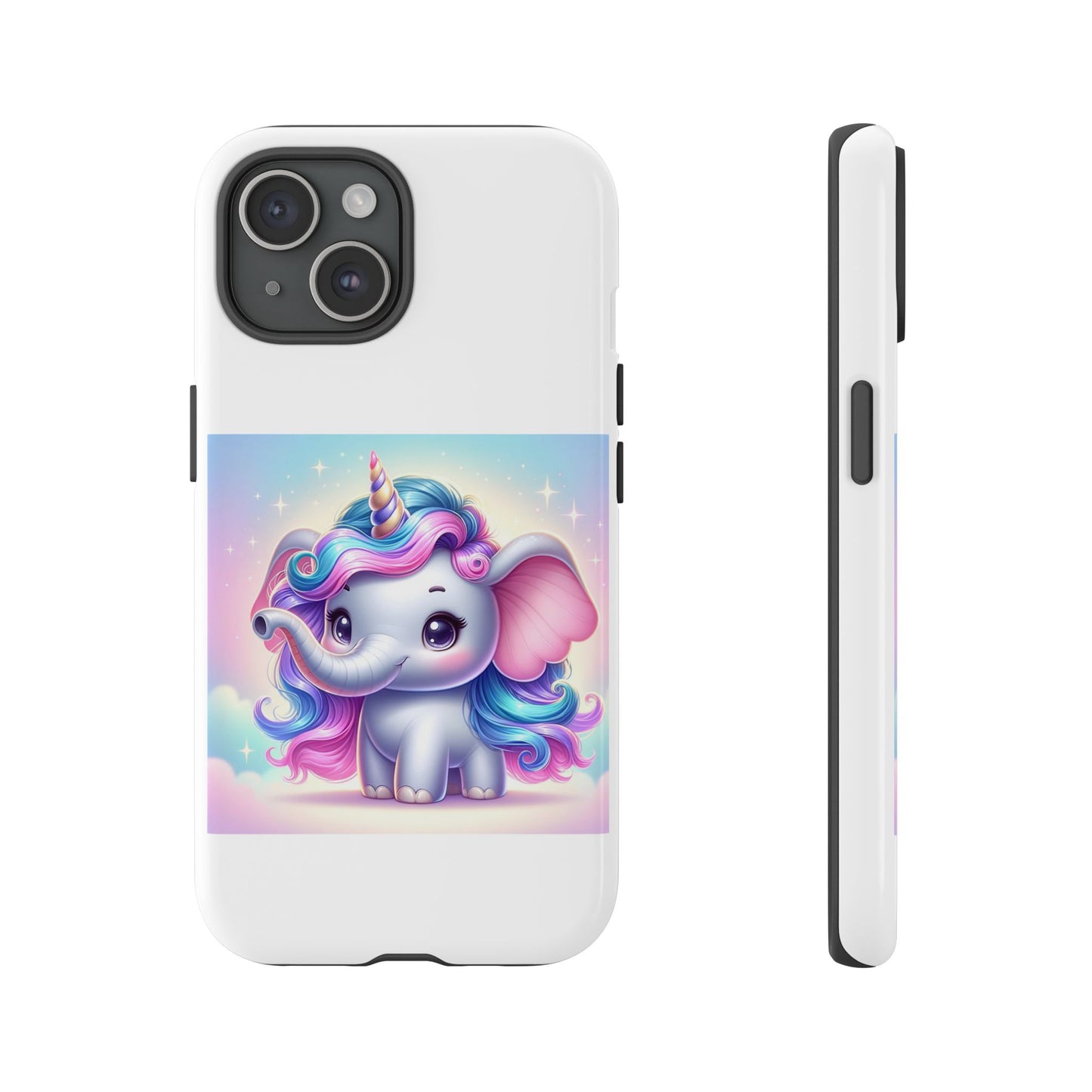 Cute Unicorn Elephant Phone Case – Tough Cases for Kids & Animal Lovers