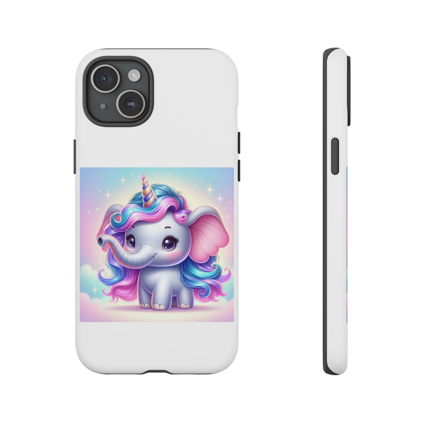 Cute Unicorn Elephant Phone Case – Tough Cases for Kids & Animal Lovers