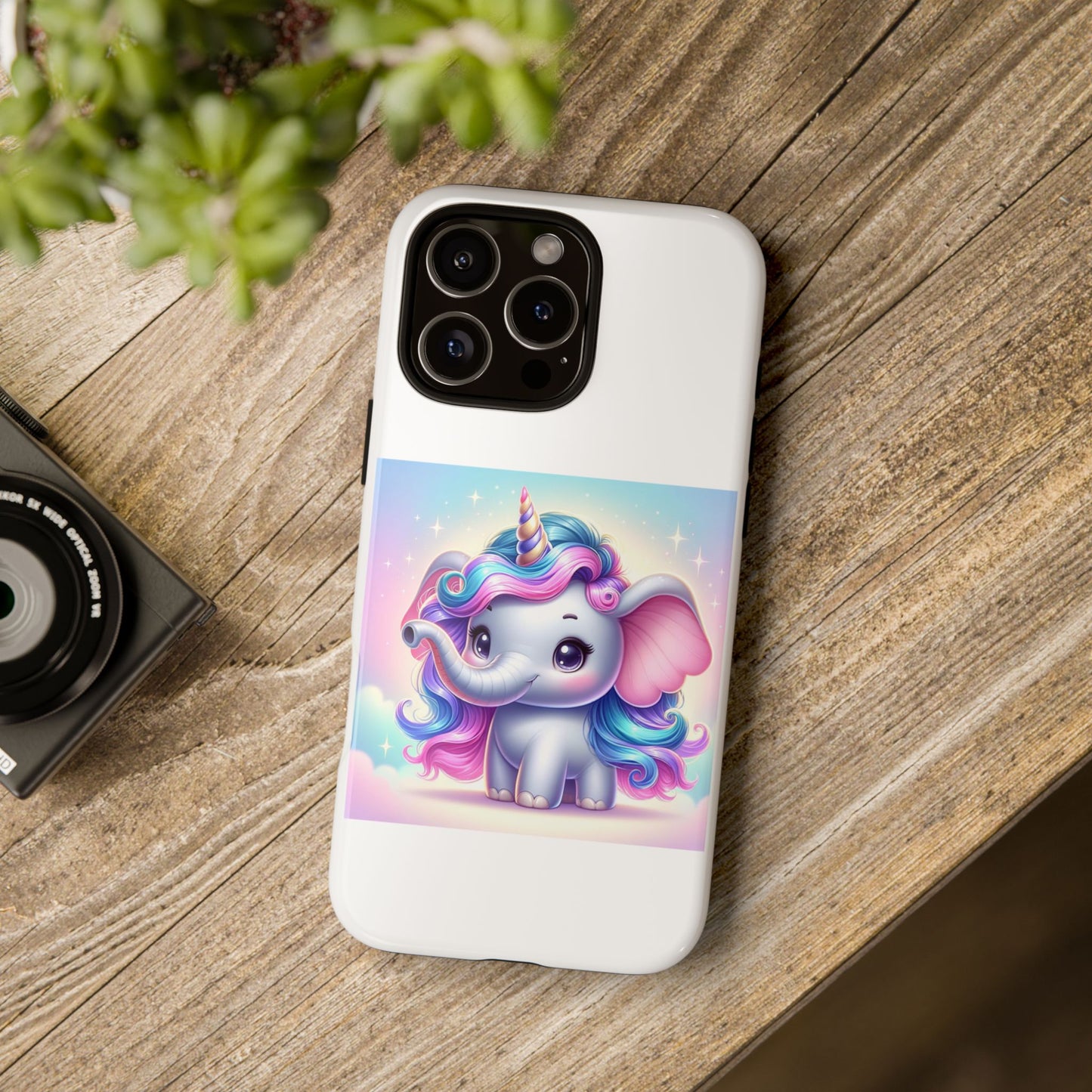 Cute Unicorn Elephant Phone Case – Tough Cases for Kids & Animal Lovers