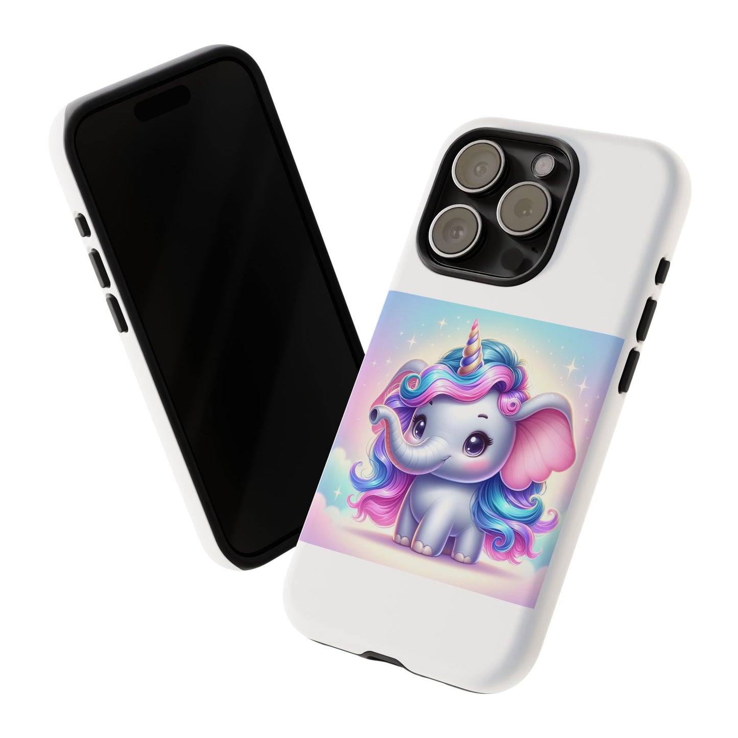 Cute Unicorn Elephant Phone Case – Tough Cases for Kids & Animal Lovers