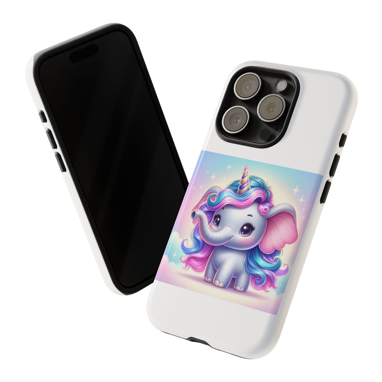 Cute Unicorn Elephant Phone Case – Tough Cases for Kids & Animal Lovers