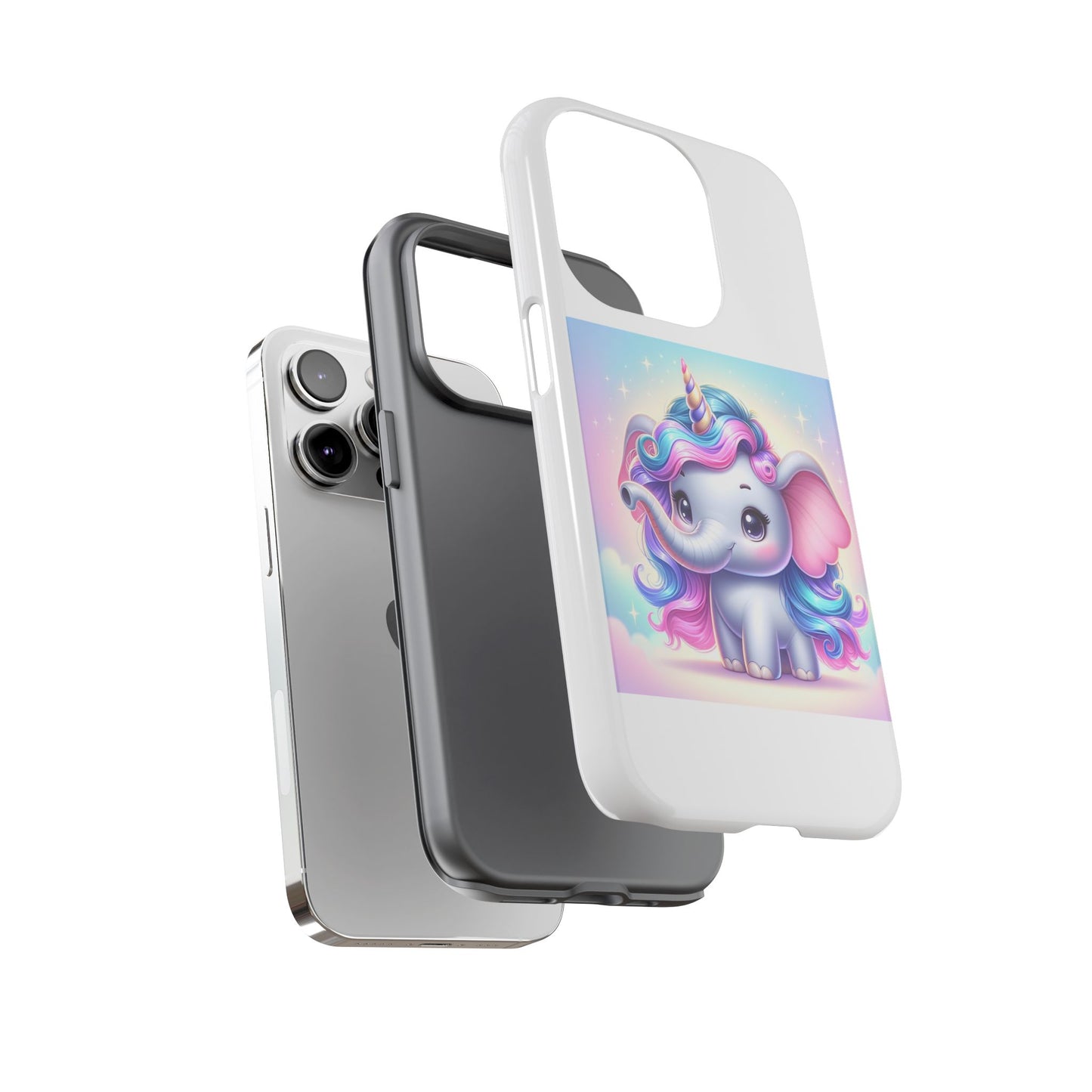 Cute Unicorn Elephant Phone Case – Tough Cases for Kids & Animal Lovers