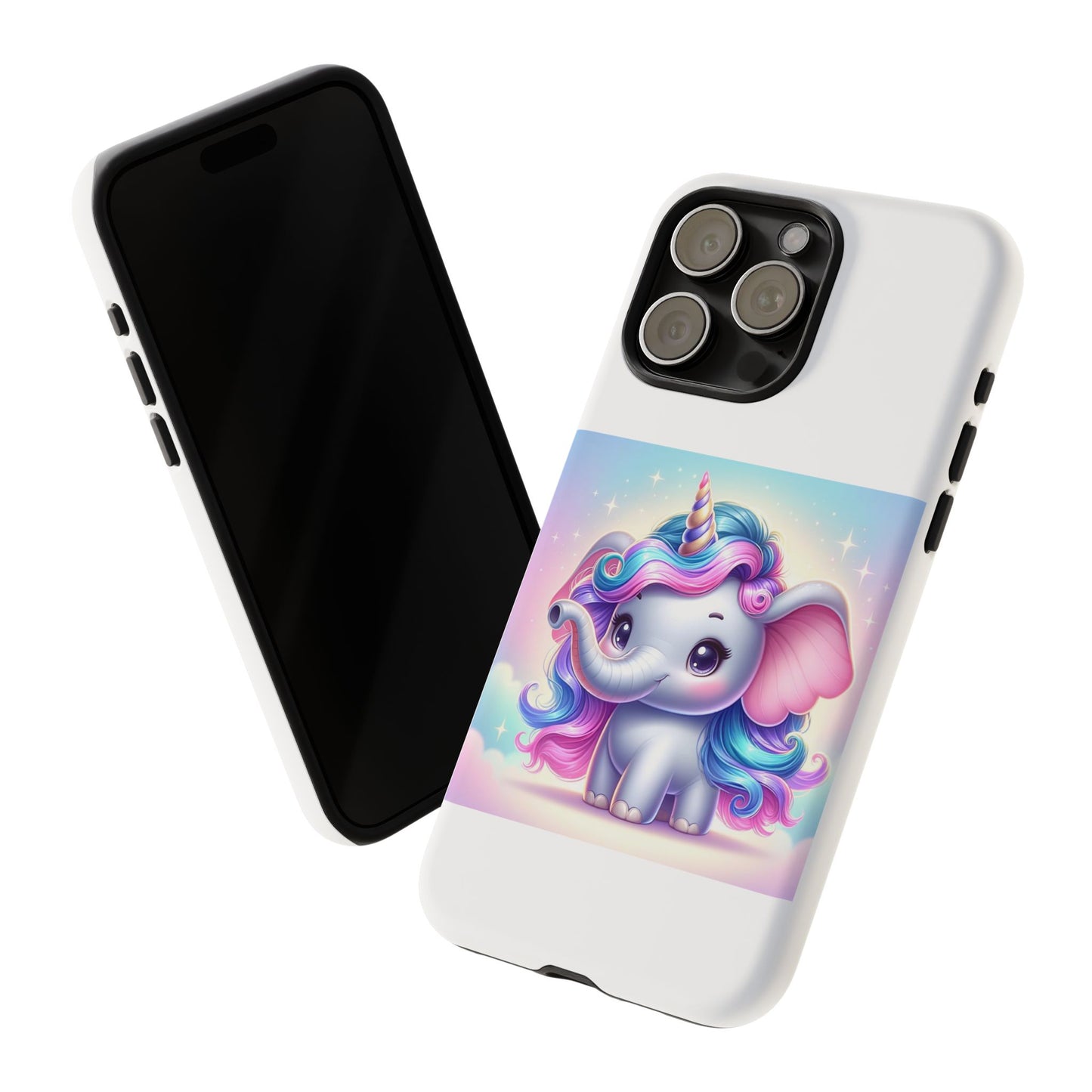 Cute Unicorn Elephant Phone Case – Tough Cases for Kids & Animal Lovers