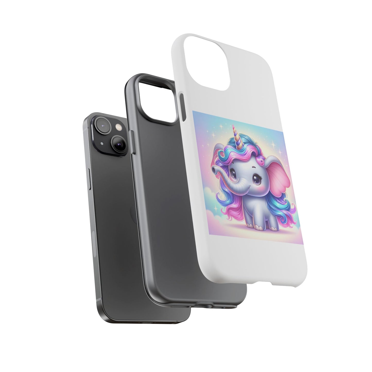 Cute Unicorn Elephant Phone Case – Tough Cases for Kids & Animal Lovers