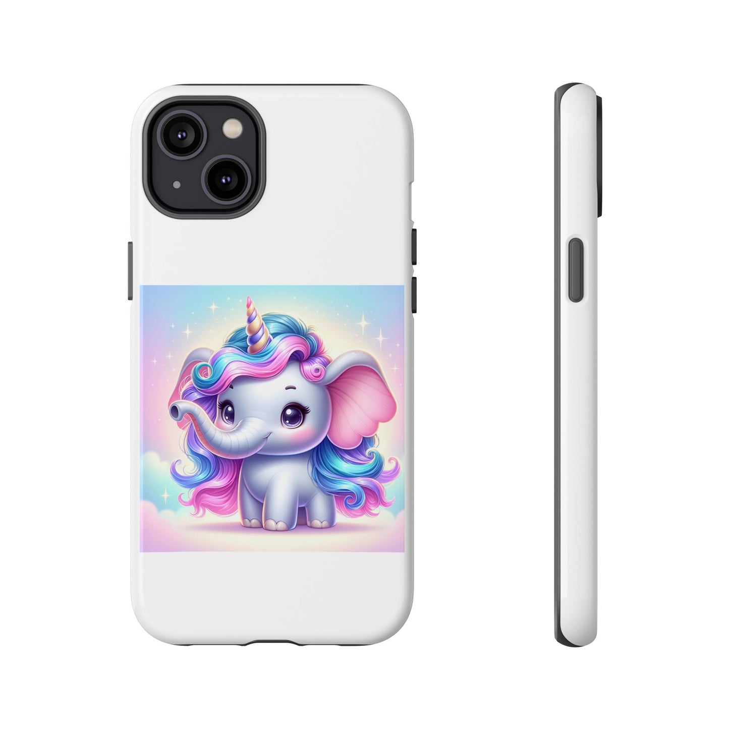 Cute Unicorn Elephant Phone Case – Tough Cases for Kids & Animal Lovers