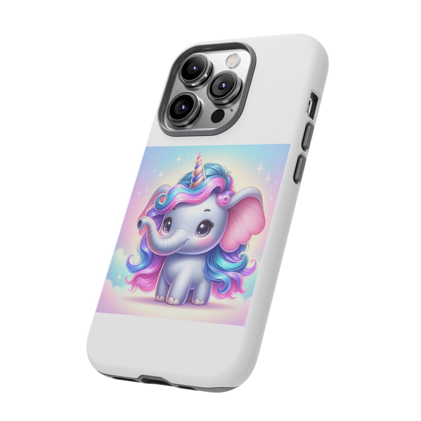 Cute Unicorn Elephant Phone Case – Tough Cases for Kids & Animal Lovers