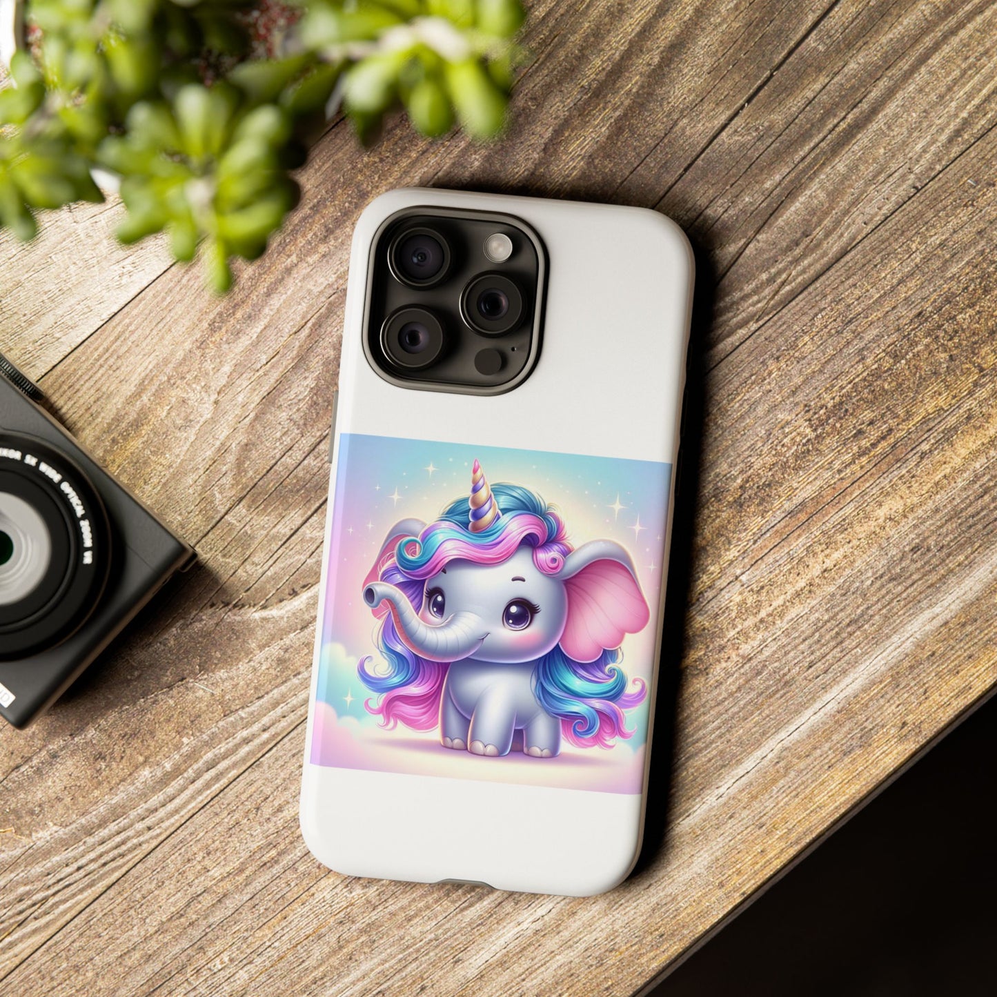 Cute Unicorn Elephant Phone Case – Tough Cases for Kids & Animal Lovers