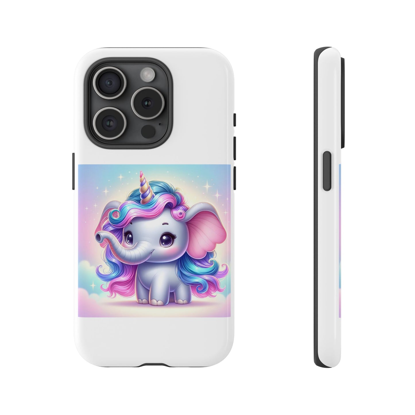 Cute Unicorn Elephant Phone Case – Tough Cases for Kids & Animal Lovers