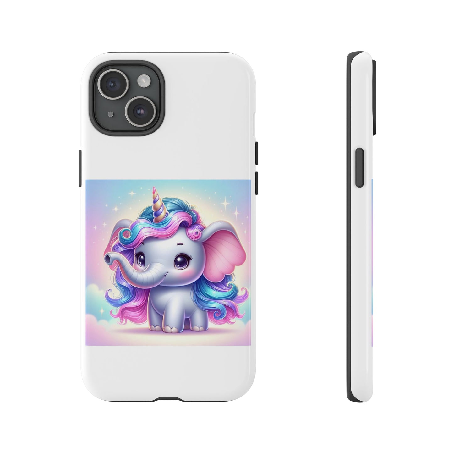 Cute Unicorn Elephant Phone Case – Tough Cases for Kids & Animal Lovers