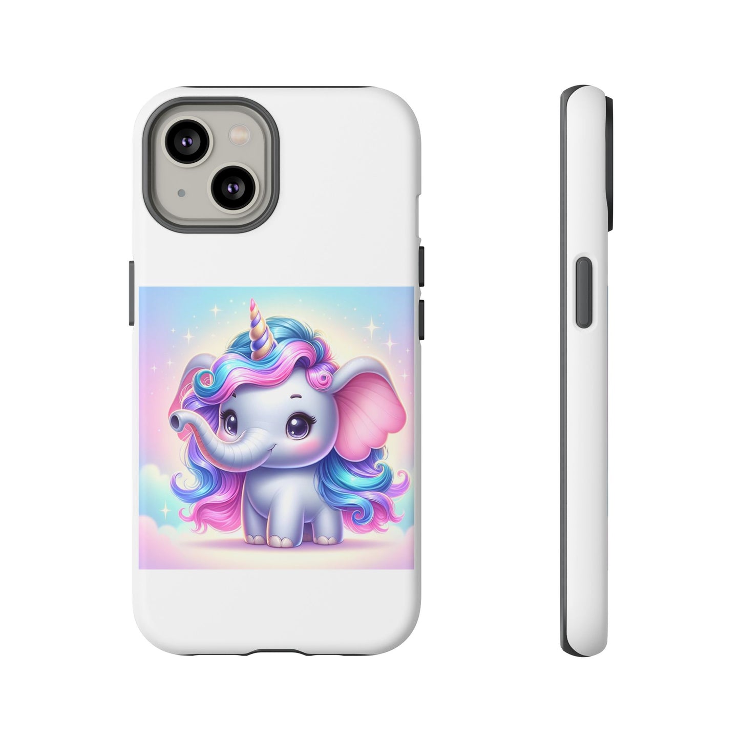 Cute Unicorn Elephant Phone Case – Tough Cases for Kids & Animal Lovers