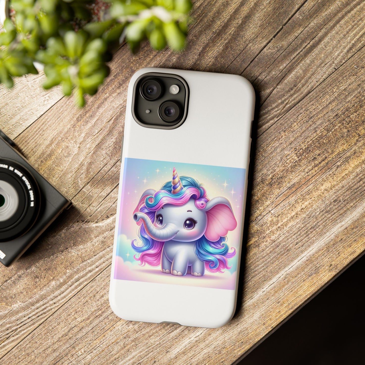 Cute Unicorn Elephant Phone Case – Tough Cases for Kids & Animal Lovers