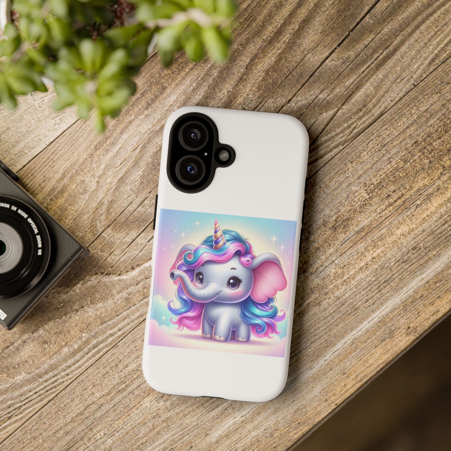 Cute Unicorn Elephant Phone Case – Tough Cases for Kids & Animal Lovers