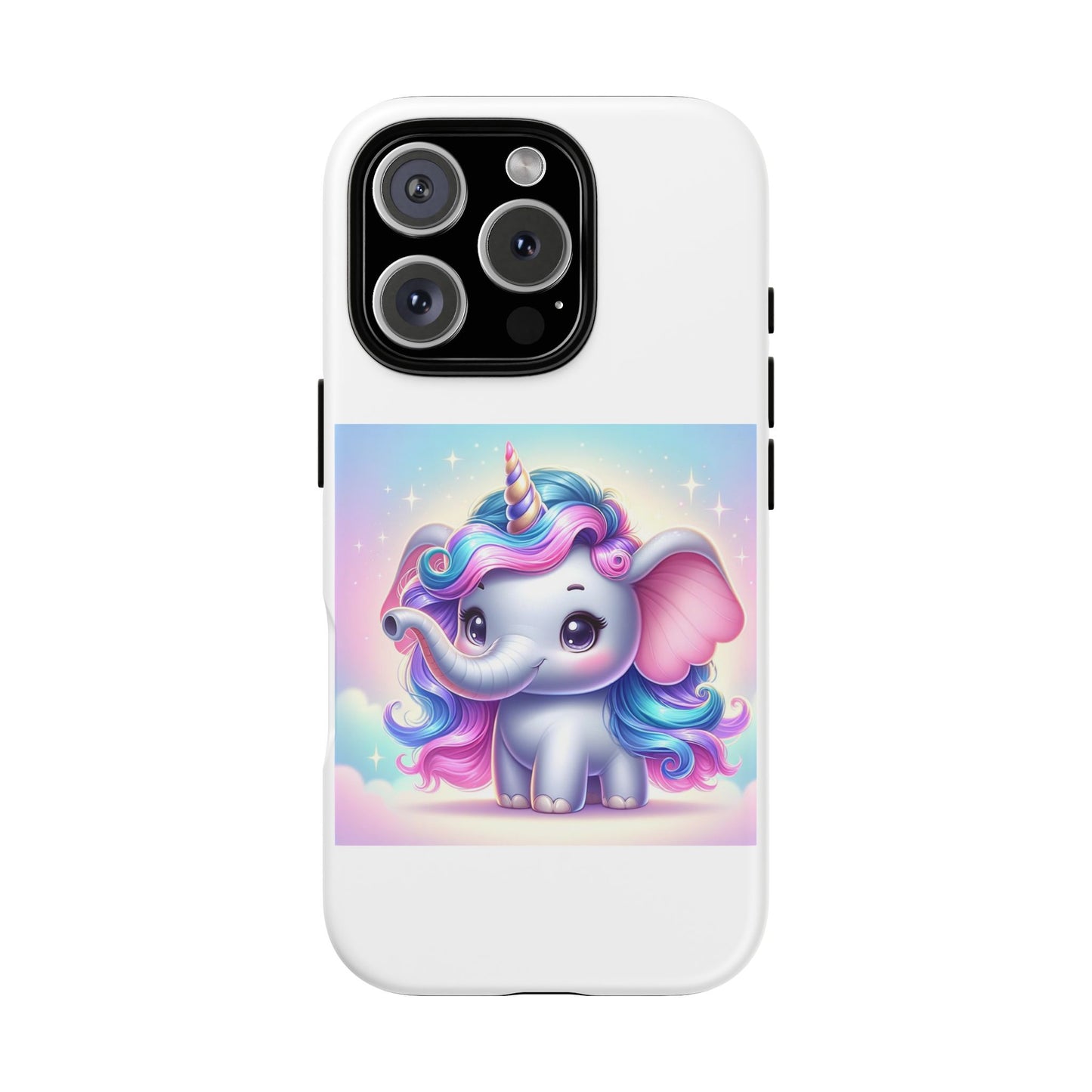 Cute Unicorn Elephant Phone Case – Tough Cases for Kids & Animal Lovers