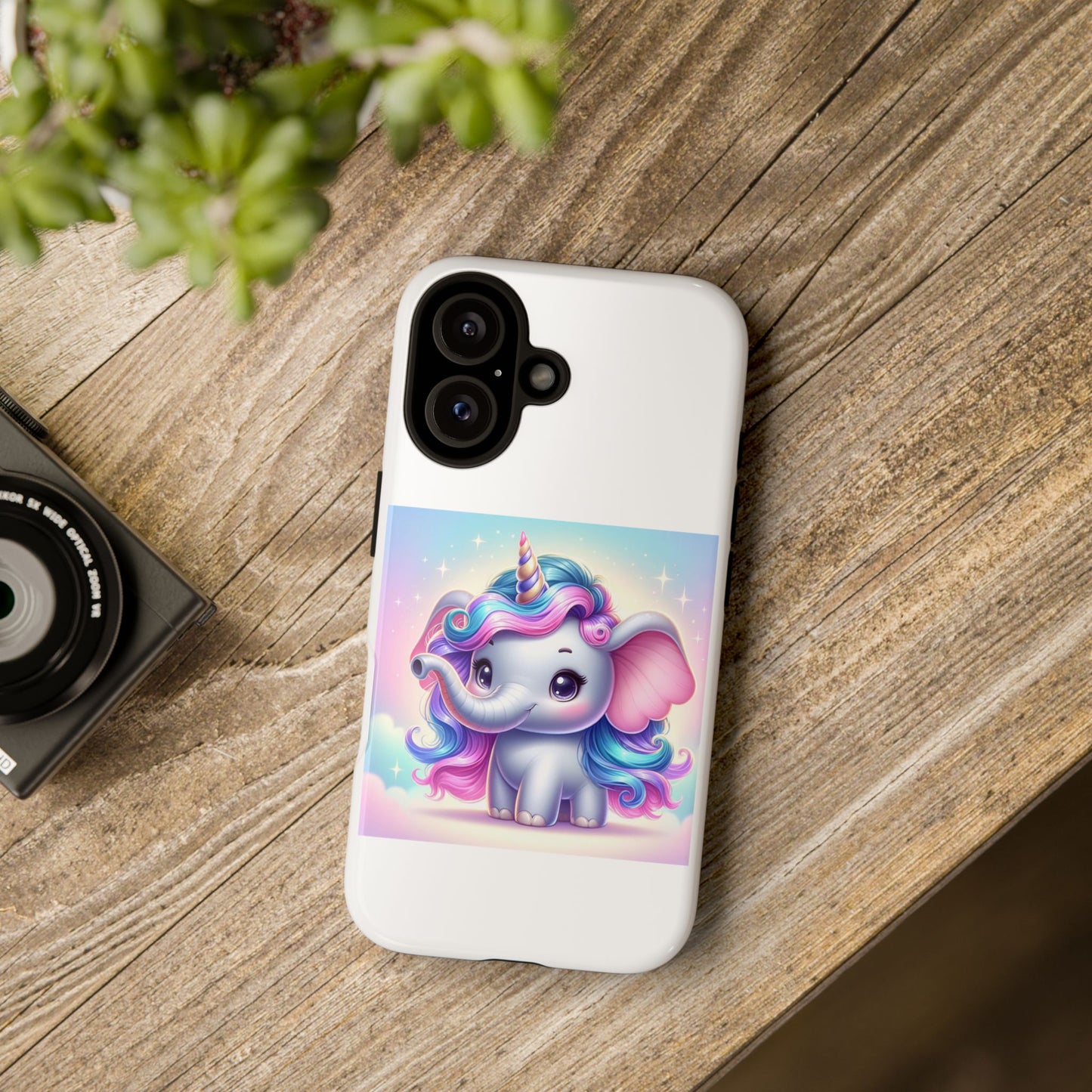 Cute Unicorn Elephant Phone Case – Tough Cases for Kids & Animal Lovers