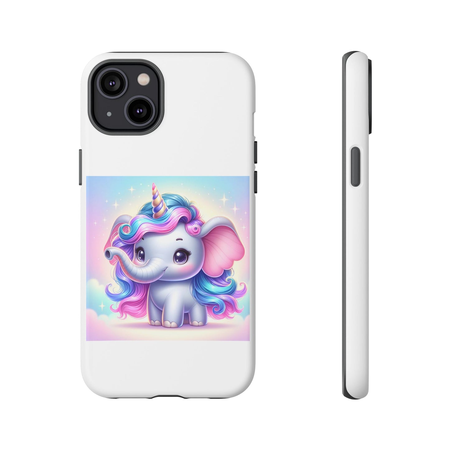 Cute Unicorn Elephant Phone Case – Tough Cases for Kids & Animal Lovers