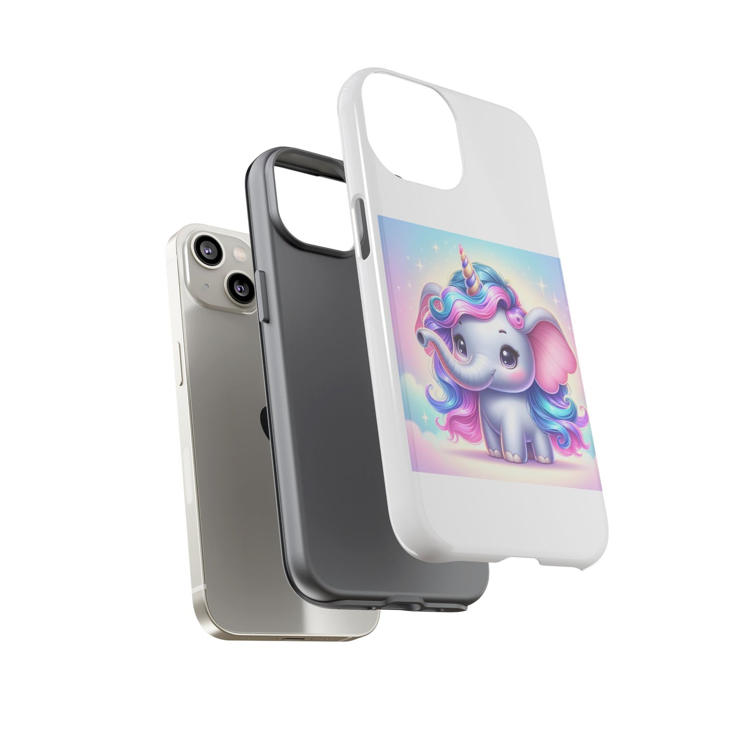 Cute Unicorn Elephant Phone Case – Tough Cases for Kids & Animal Lovers