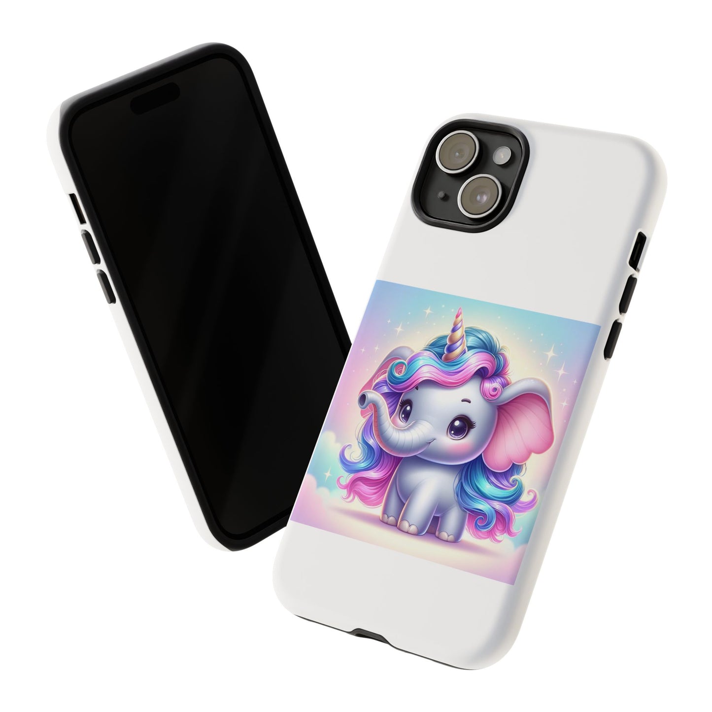 Cute Unicorn Elephant Phone Case – Tough Cases for Kids & Animal Lovers