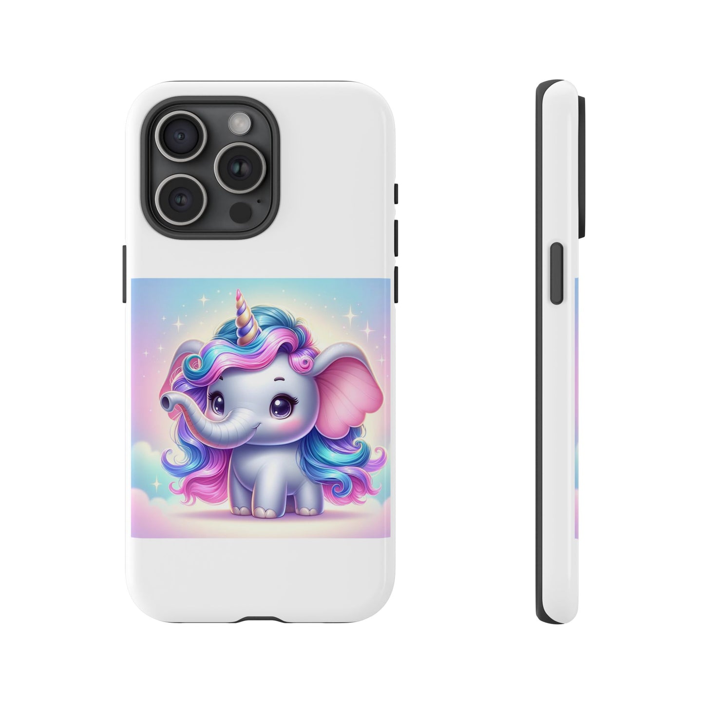 Cute Unicorn Elephant Phone Case – Tough Cases for Kids & Animal Lovers