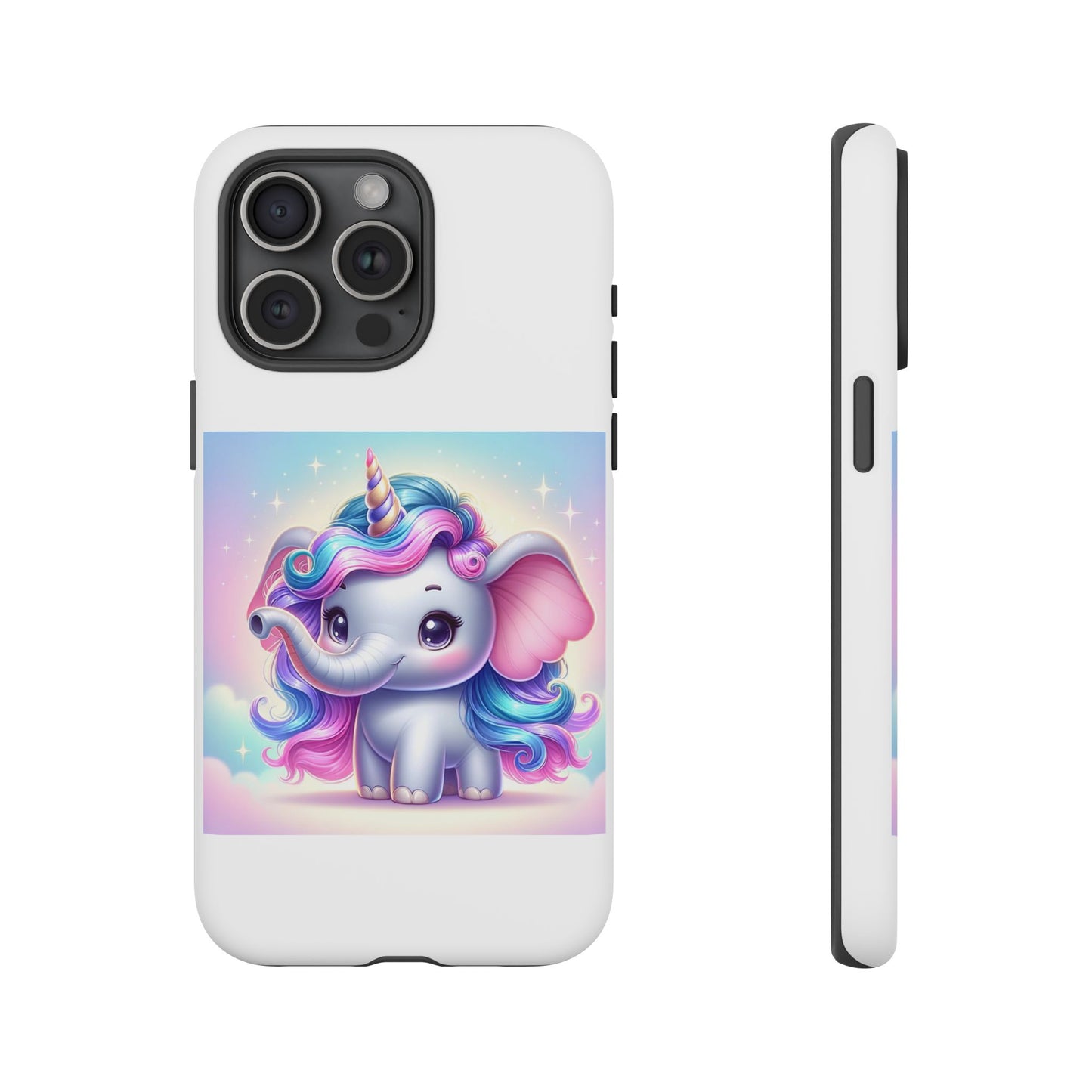 Cute Unicorn Elephant Phone Case – Tough Cases for Kids & Animal Lovers