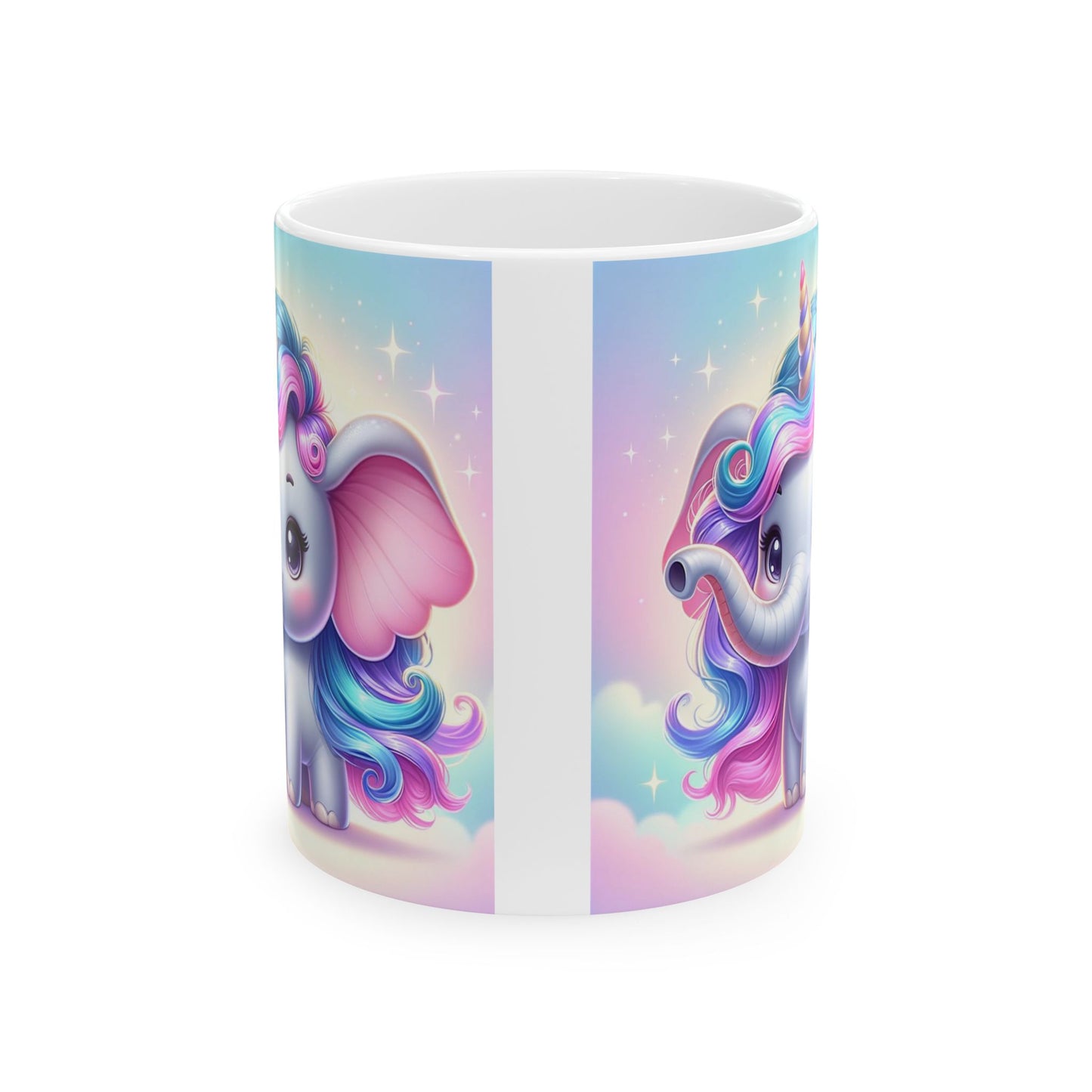 Cute Elephant Fantasy Ceramic Mug - 11oz & 15oz