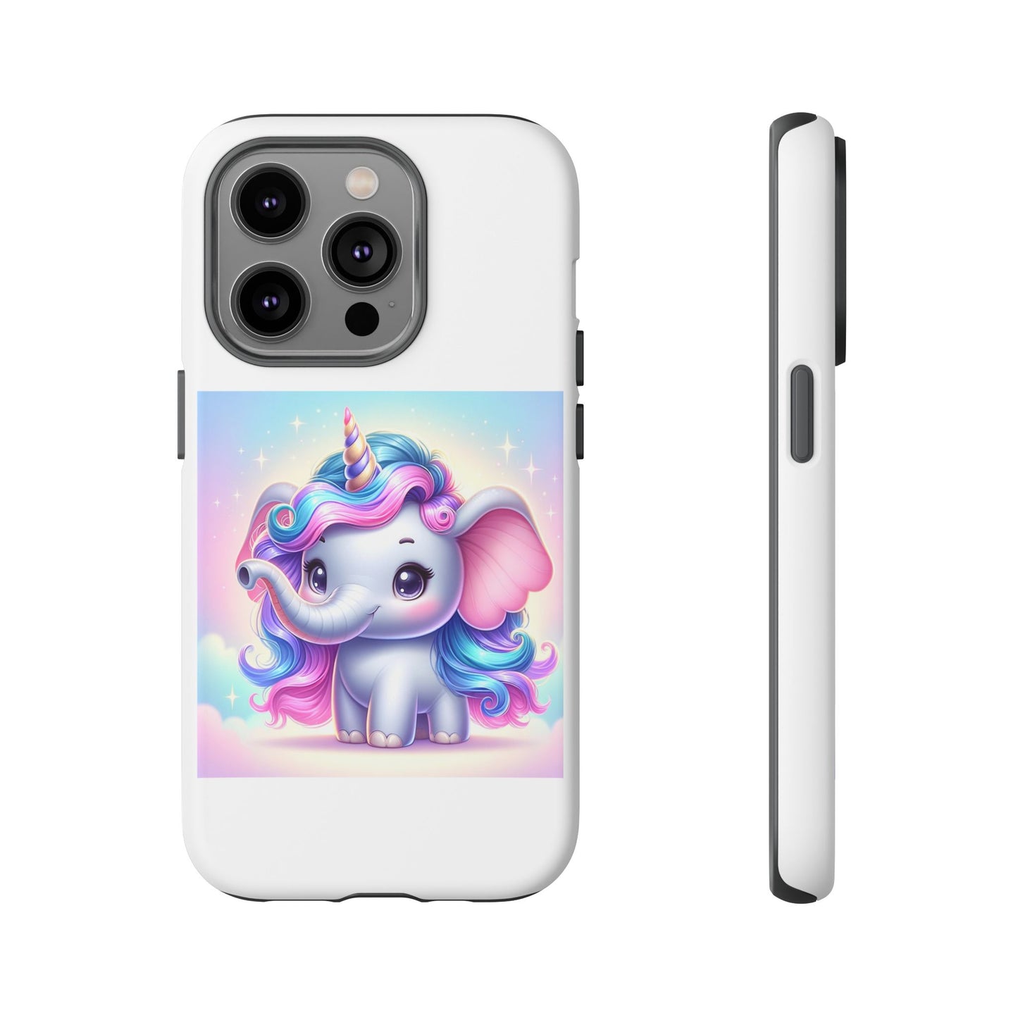 Cute Unicorn Elephant Phone Case – Tough Cases for Kids & Animal Lovers