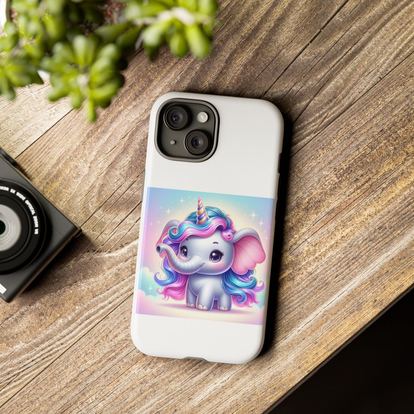 Cute Unicorn Elephant Phone Case – Tough Cases for Kids & Animal Lovers