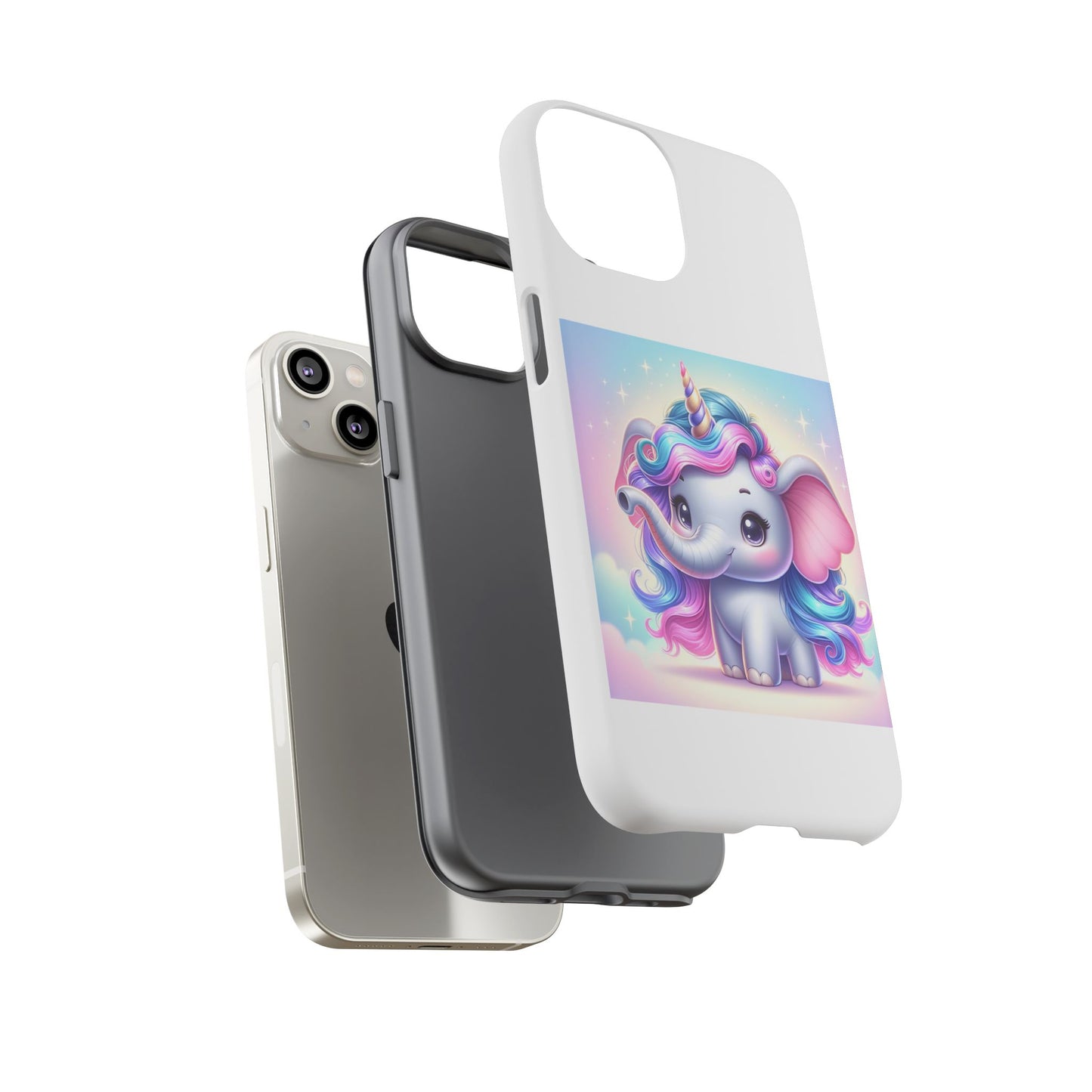 Cute Unicorn Elephant Phone Case – Tough Cases for Kids & Animal Lovers