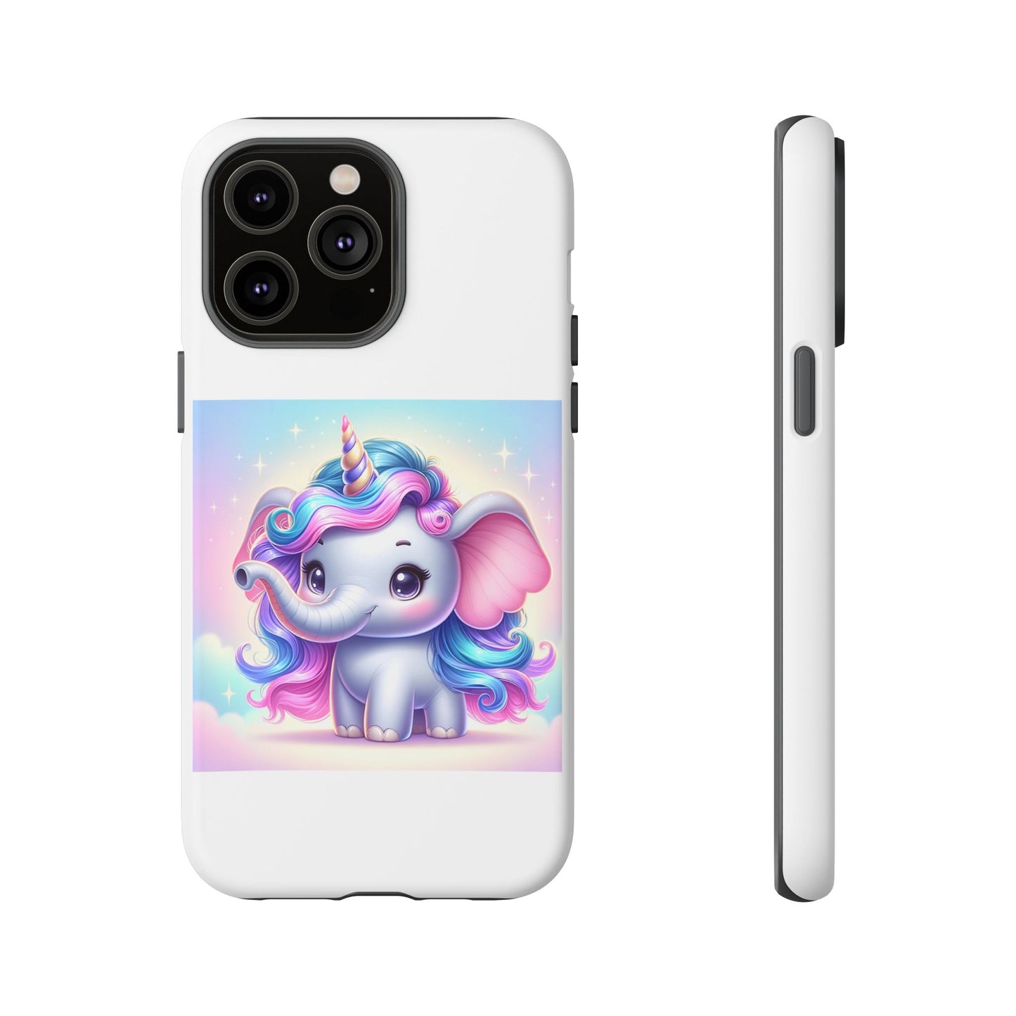 Cute Unicorn Elephant Phone Case – Tough Cases for Kids & Animal Lovers